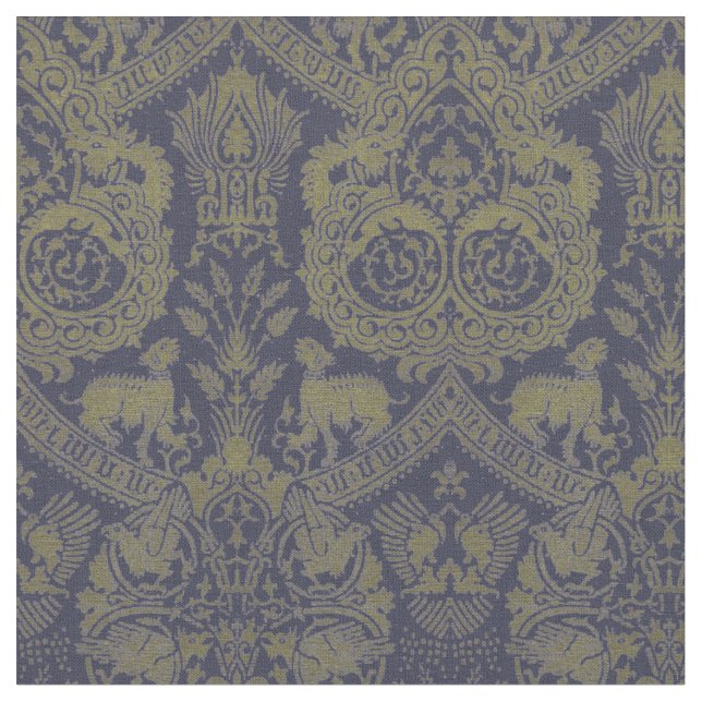 Tela Patrón medieval del siglo XIII (De cerca)