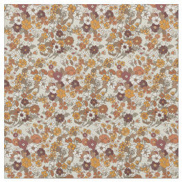 Tela Patrón mediterráneo de las flores del Boho retro