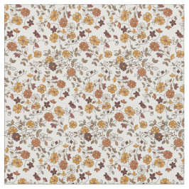 Tela Patrón mediterráneo de las flores del Boho retro