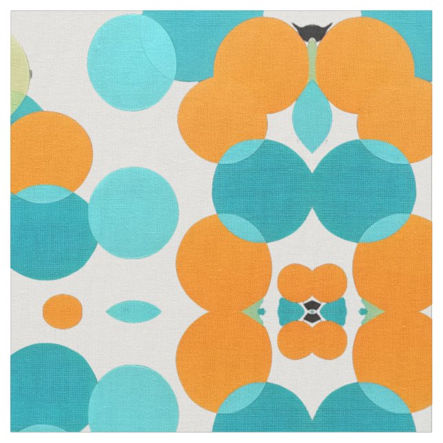 Tela patrón Mid Century Fabric moderno (De cerca)