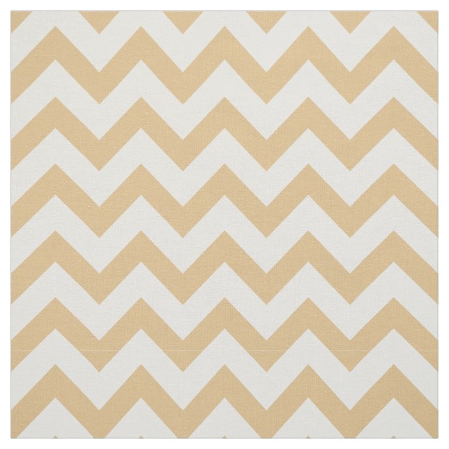 Tela Patrón moderno de chevron blanco y oro neutro (Retal)