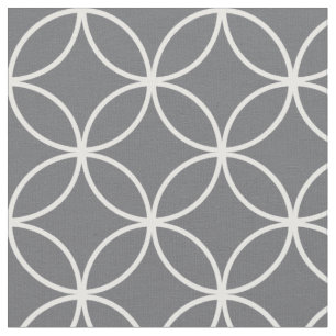 Tela Patrón moderno de diamante de color blanco gris y