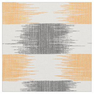 Tela Patrón moderno gris y blanco naranja rayado