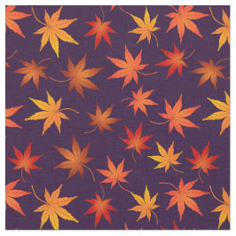 Tela Patrón Momiji - hoja de arce japonesa en otoño