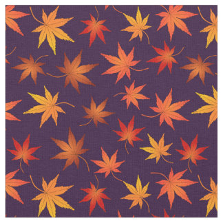 Tela Patrón Momiji - hoja de arce japonesa en otoño