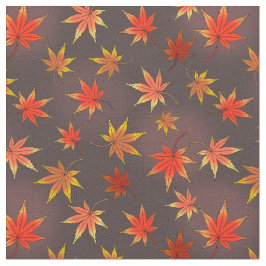 Tela Patrón Momiji - hoja de arce japonesa en otoño