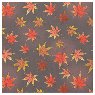 Tela Patrón Momiji - hoja de arce japonesa en otoño