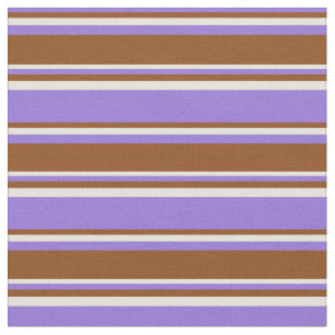 Tela Patrón morado, marrón y beige