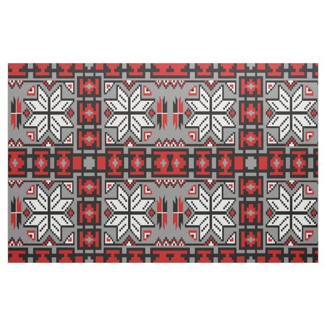 Tela Patrón nativo americano de tejido de mantas ("Cuarto gordo" (fat quarter))