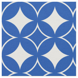 Tela Patrón naval azul y blanco