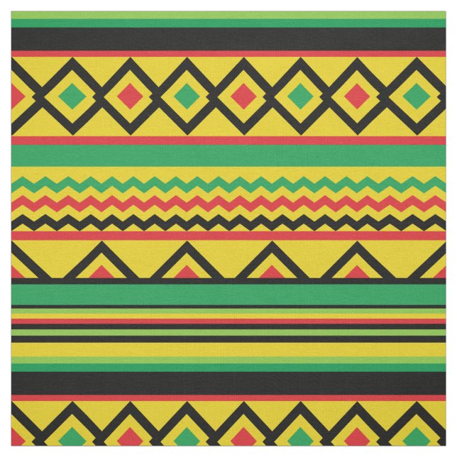 Tela Patrón negrita geométrica de Kente africano (Retal)