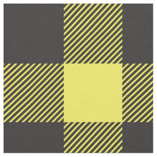Tela Patrón negro amarillo negro de comprobación de l