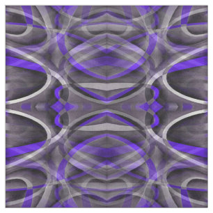 Tela Patrón negro violeta y gris de los años 80.