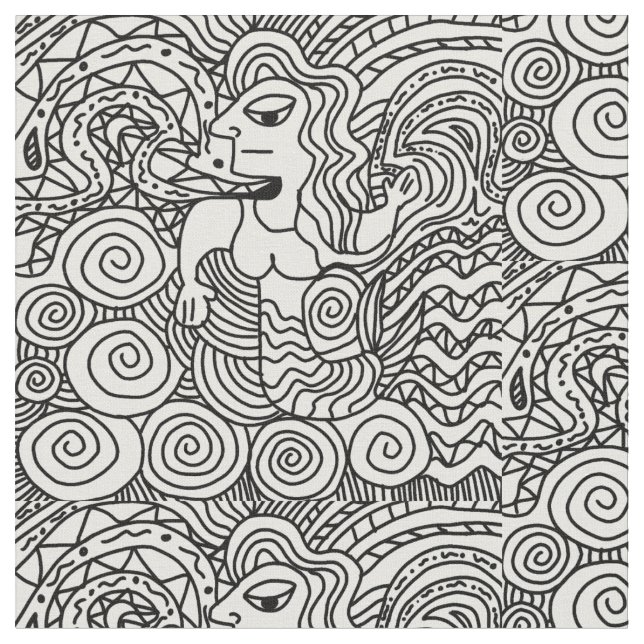 TELA PATRÓN NEGRO Y BLANCO (De cerca)