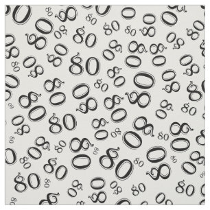 Tela Patrón número 80 Guay 80 blanco y negro