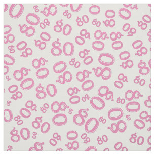 Tela Patrón número 80 Guay 80 rosa y blanco