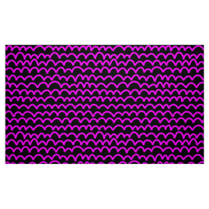 Tela Patrón ondulado - Magenta sobre negro