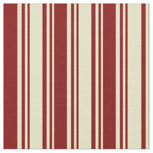 Tela Patrón Pale Goldenrod & Maroon Colour Stripes