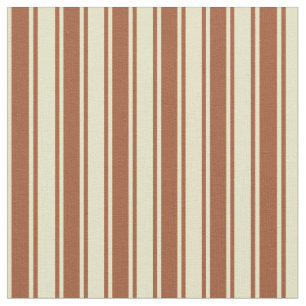 Tela Patrón Pale Goldenrod y Sienna Lines/Stripes