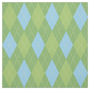 Tela Patrón pastel azul y verde argílico