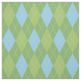 Tela Patrón pastel azul y verde argílico