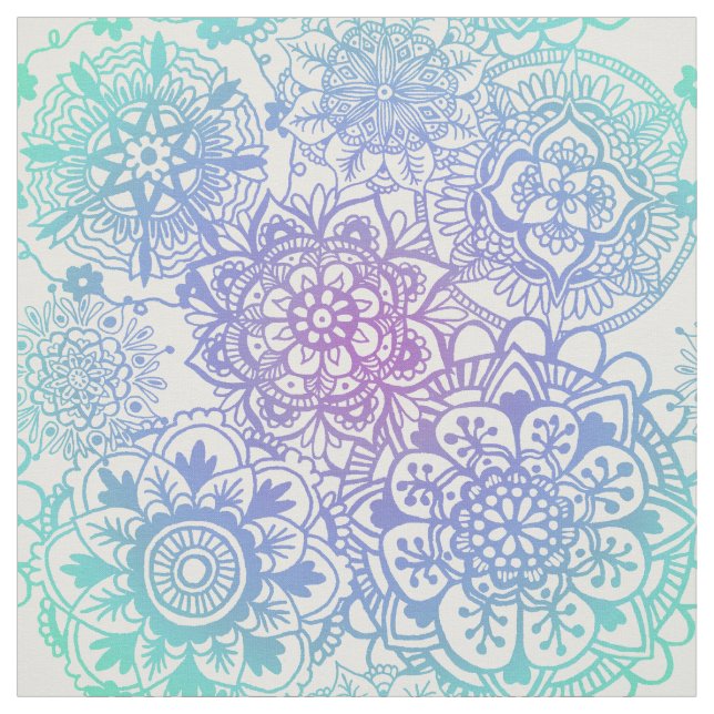 Tela Patrón Pastel Mandala (Retal)
