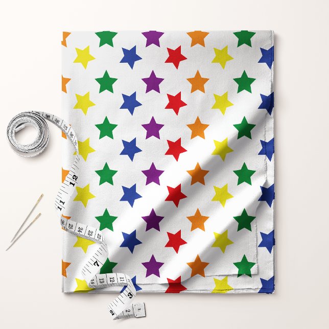 Tela Patrón personalizado chic de estrellas de arcoíris (Subido por el creador)