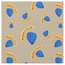 Tela Patrón pintado a mano boho tono tierra