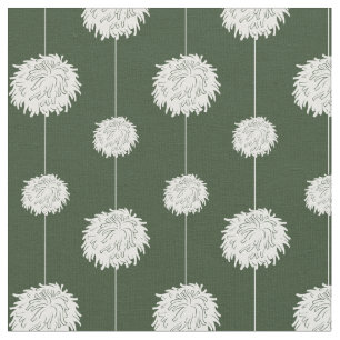 Tela Patrón Pom Pom, animador verde forestal