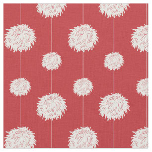Tela Patrón Pom Pom de animador rojo