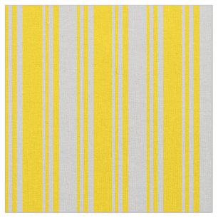 Tela Patrón rayado amarillo y gris claro