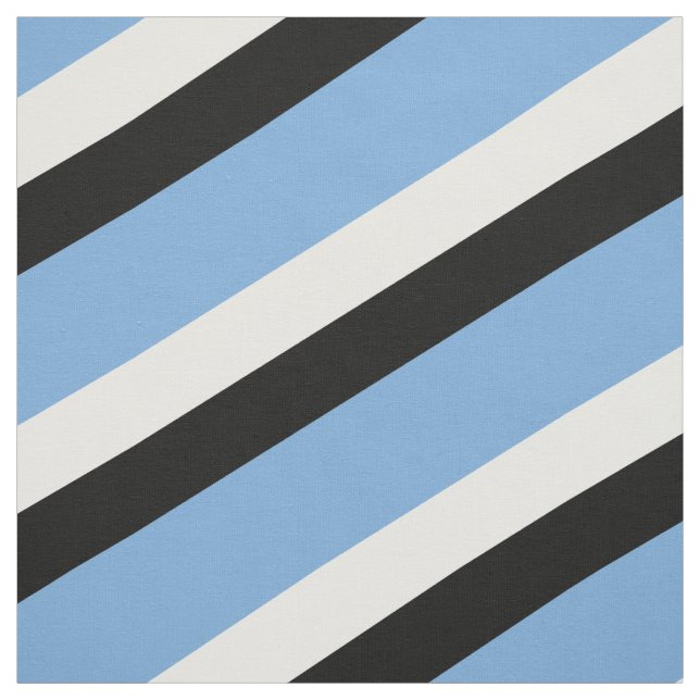 Tela Patrón rayado azul, negro y blanco (Retal)