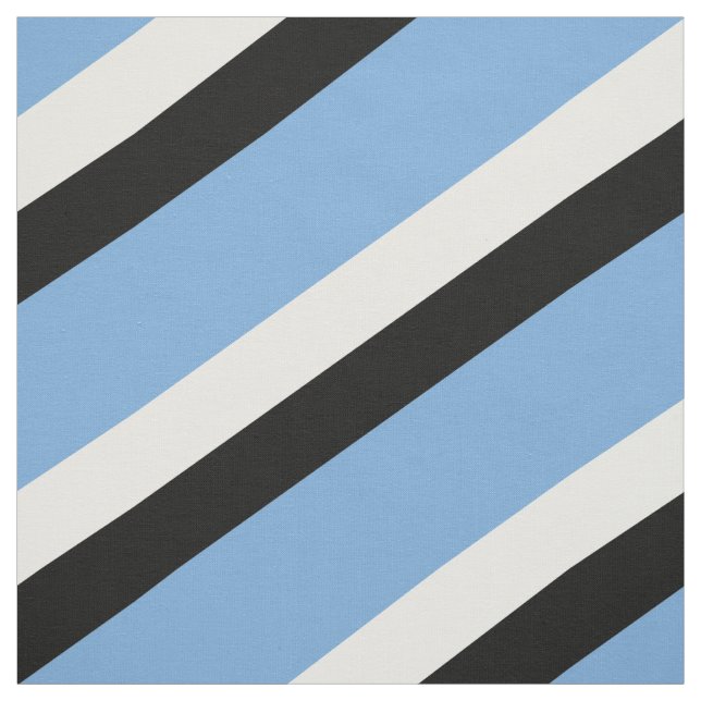 Tela Patrón rayado azul, negro y blanco (Retal)