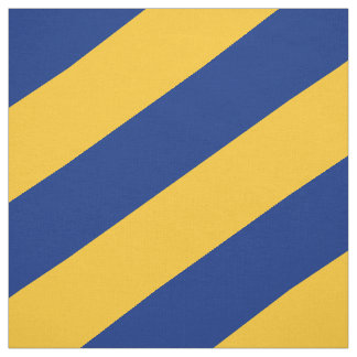 Tela Patrón rayado azul y amarillo