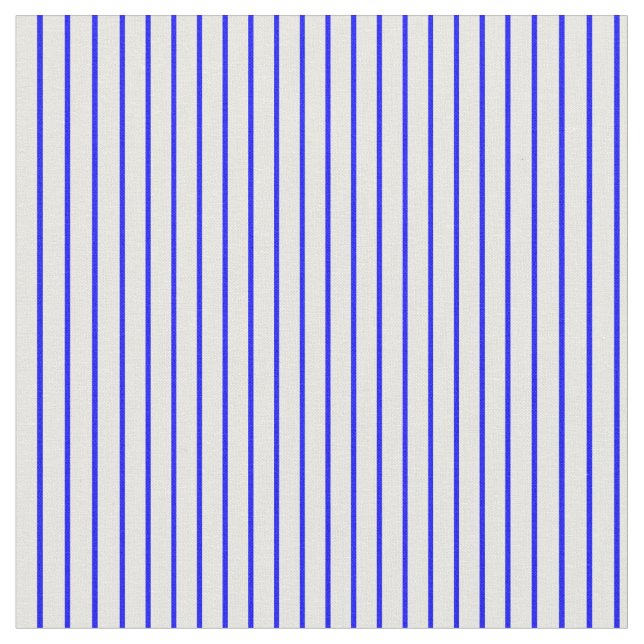 Tela Patrón rayado azul y blanco (De cerca)