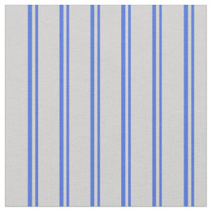 Tela Patrón rayado azul y gris claro real