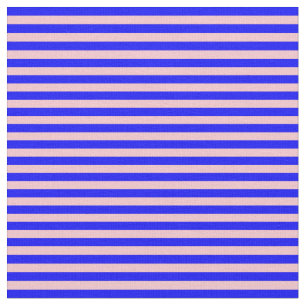 Tela Patrón rayado azul y rosa