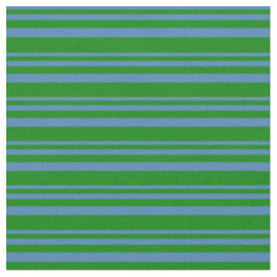 Tela Patrón rayado azul y verde