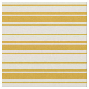 Tela Patrón rayado Beige & Goldenrod