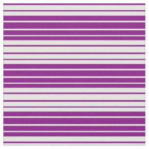 Tela Patrón rayado blanco y púrpura