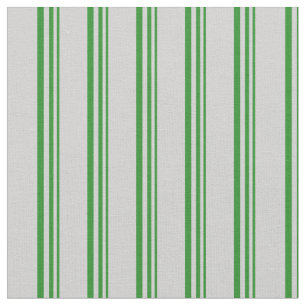 Tela Patrón rayado de color gris claro y verde del bosq