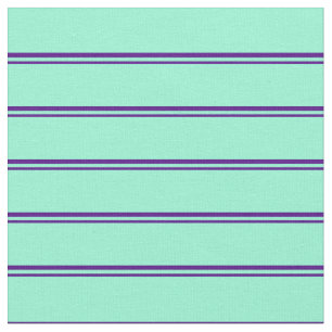 Tela Patrón rayado de color índigo y amarina