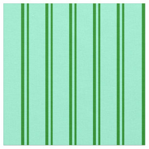 Tela Patrón rayado de color verde y acuamarina