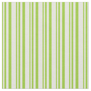 Tela Patrón rayado de color verde y beige