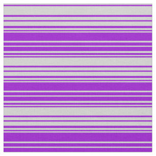 Tela Patrón rayado de color violeta claro y gris oscuro