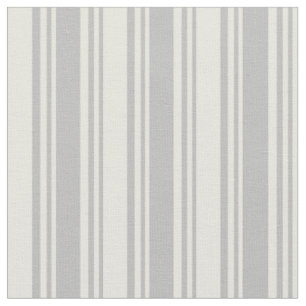 Tela Patrón rayado gris y beige