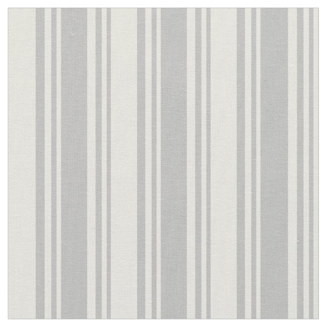 Tela Patrón rayado gris y beige (De cerca)
