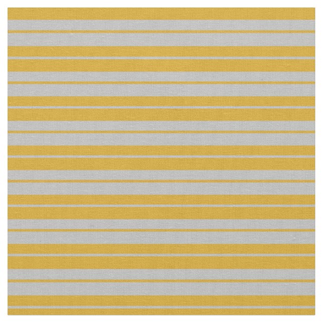 Tela Patrón rayado gris y dorado (De cerca)