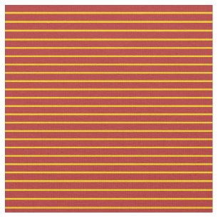 Tela Patrón rayado/lineal de color amarillo y rojo