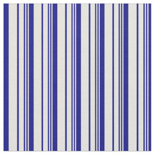 Tela Patrón rayado/lineal de color beige y azul